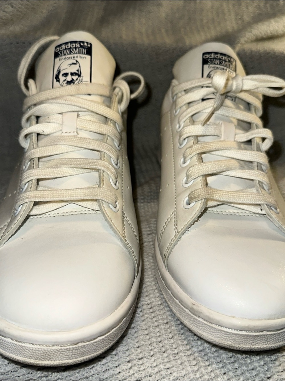 adidas Stan Smith Men's White Leather Sneakers size 11.